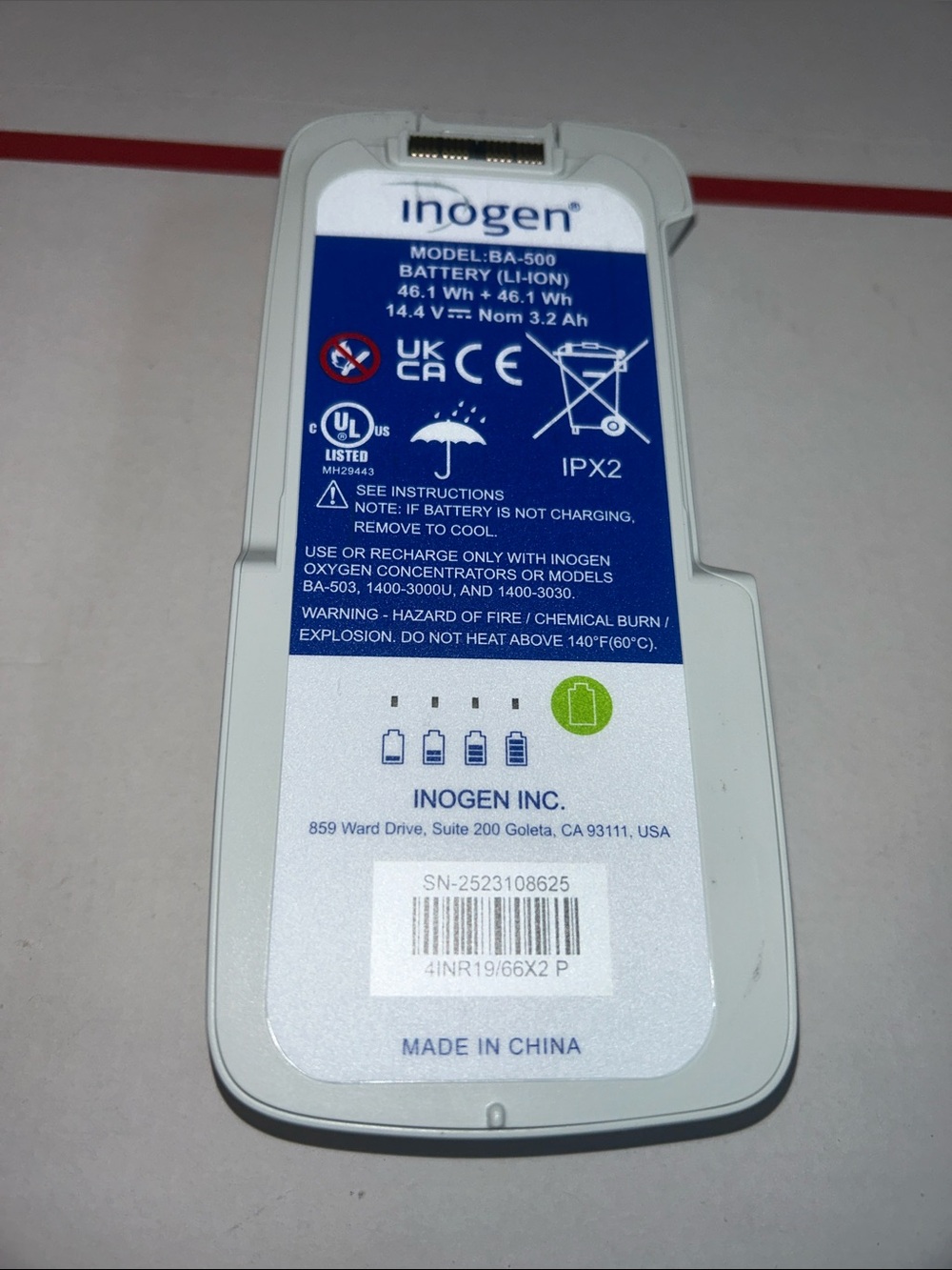 Inogen One G5 Single Battery For Inogen One G5